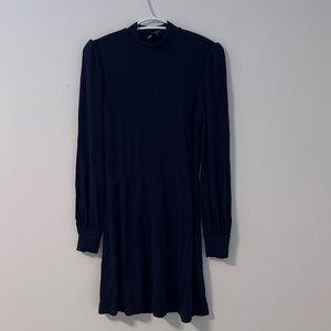 Reformation Midnight Blue Long Sleeve Dress